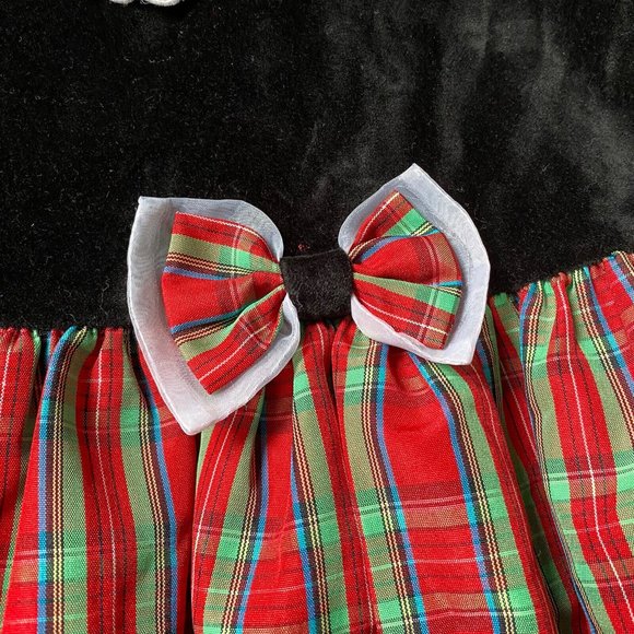 Vintage Carter’s Red Plaid Taffeta Bubble Romper Christmas Holiday Size 18 Mo - Picture 3 of 8